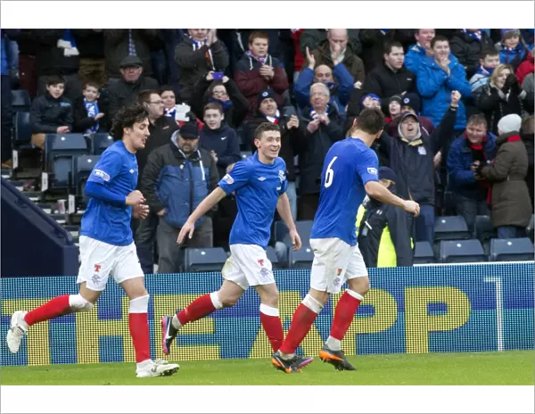 Rangers Fraser Aird: The Moment of Triumph - Winning Goal in Scottish Third Division Match vs. Queens Park at Hampden Park