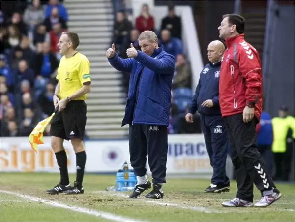Ally McCoist's Ibrox Standoff: A Scottish Third Division Soccer Showdown (1-1)