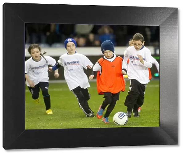 Rangers Young Stars Shine: Thrilling Half-Time Entertainment at Ibrox - Soccer School Kids in Action