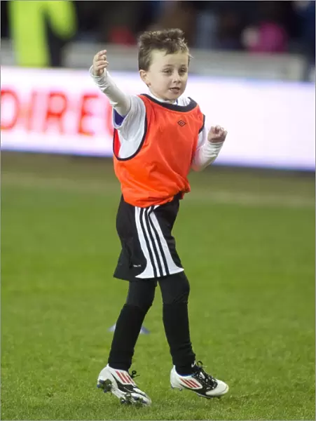 Young Stars of Rangers Soccer School Shine at Ibrox: Half-Time Thrills during Rangers vs Elgin City (1-1) in the Scottish Third Division