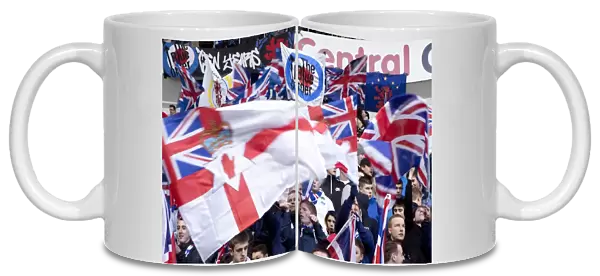 Rangers Football Club: Euphoric Victory Against Berwick Rangers at Ibrox Stadium - A Sea of Flags and Banners