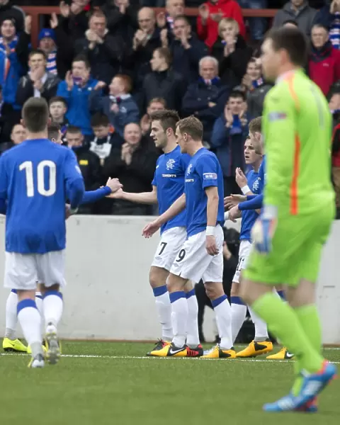 Andy Little's Double Strike: Rangers Dominant 4-1 Win Over Clyde at Broadwood Stadium (Scottish Third Division Soccer)