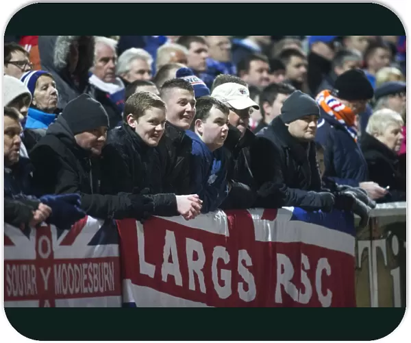 Rangers at Forthbank Stadium: A Sea of Passionate Fans Amidst the Thrill of a 1-1 Draw Against Stirling Albion