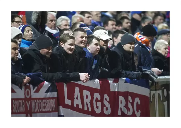 Rangers at Forthbank Stadium: A Sea of Passionate Fans Amidst the Thrill of a 1-1 Draw Against Stirling Albion