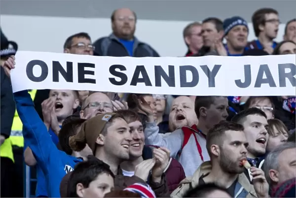 Rangers Football Club: A Sea of Supporters Pay Tribute to Sandy Jardine at Ibrox Stadium (3-1 Victory over East Stirlingshire)