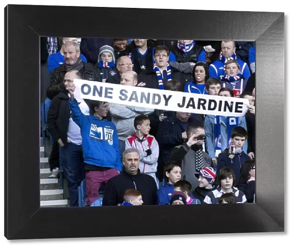 Rangers Fans Honor Sandy Jardine: A Memorable 3-1 Victory Against East Stirlingshire at Ibrox Stadium
