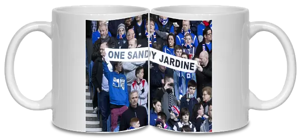 Rangers Fans Honor Sandy Jardine: A Memorable 3-1 Victory Against East Stirlingshire at Ibrox Stadium