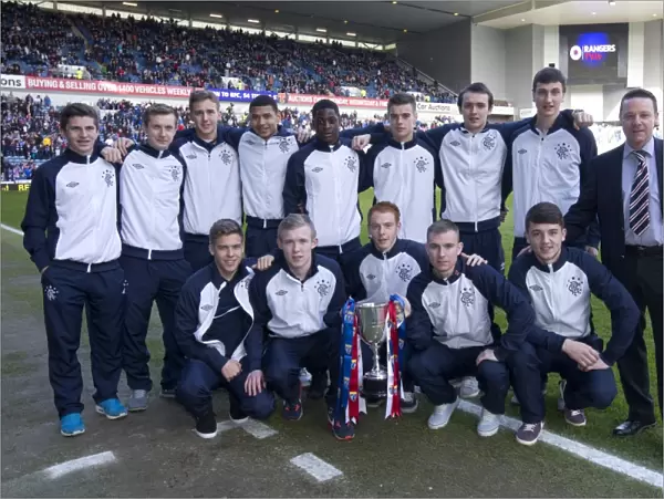 Rangers Reserves Celebrate Third Division Title with Triumphant Irn-Bru Trophy Parade at Ibrox Stadium