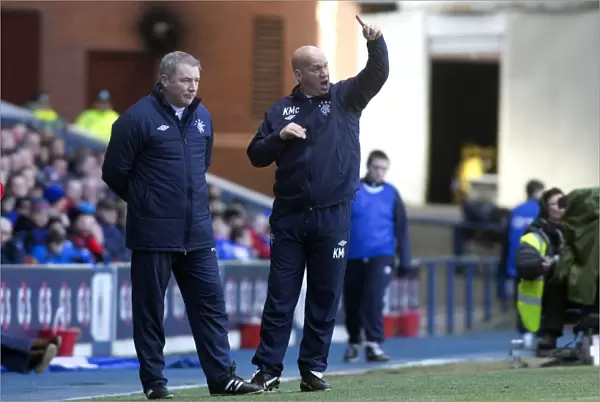 Ally McCoist and Kenny McDowall: Celebrating Rangers 3-1 Victory Over East Stirlingshire at Ibrox Stadium