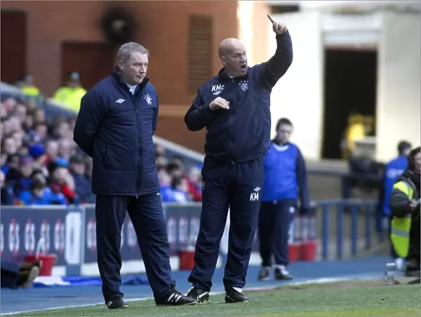 Ally McCoist and Kenny McDowall: Celebrating Rangers 3-1 Victory Over East Stirlingshire at Ibrox Stadium