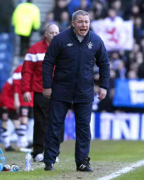 Ally McCoist and Rangers Team Celebrate Thrilling Third Division Victory over East Stirlingshire at Ibrox Stadium