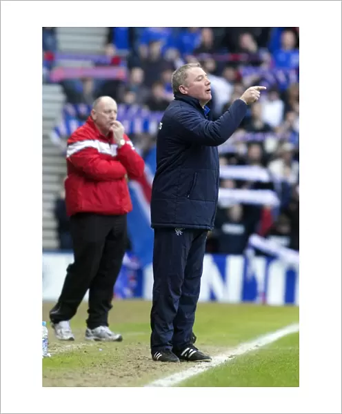 Triumphant Ally McCoist and Rangers Team Celebrate Third Division Victory over East Stirlingshire (3-1) at Ibrox Stadium