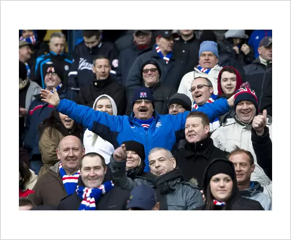 A Tight Battle at Ibrox: Unyielding Rangers Fan Support Amidst Annan Athletic's Adversity (1-2)