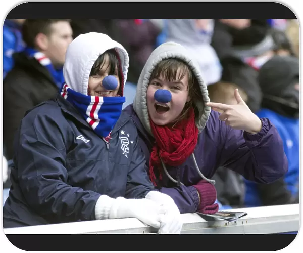 Sea of Blue Noses: Rangers Fans Unite at Ibrox Stadium (0-0) for Charity