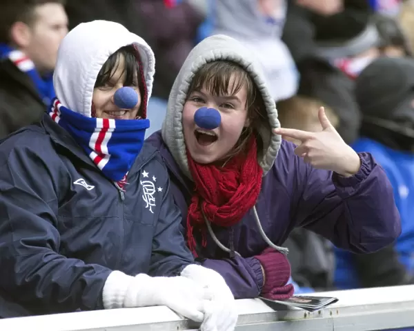 Sea of Blue Noses: Rangers Fans Unite at Ibrox Stadium (0-0) for Charity
