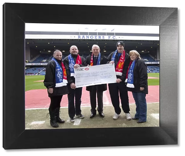 Rangers Director Walter Smith Presents Cheque at Ibrox Stadium: 0-0 Rangers vs Stirling Albion