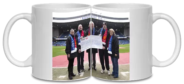 Rangers Director Walter Smith Presents Cheque at Ibrox Stadium: 0-0 Rangers vs Stirling Albion