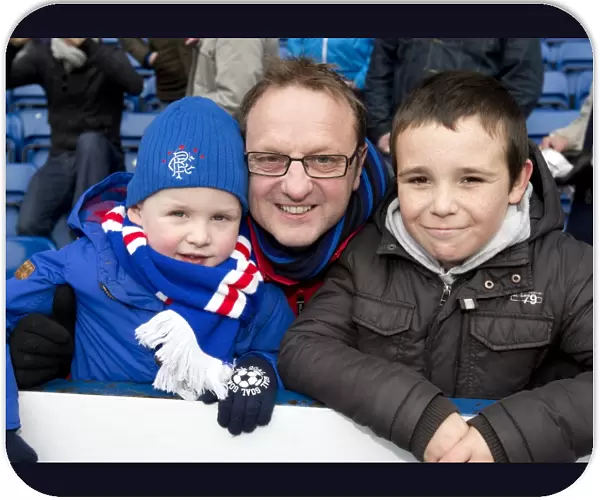 Passionate Rangers Fans Ignite Electric Atmosphere at Ibrox Stadium: 0-0 Battle Against Stirling Albion