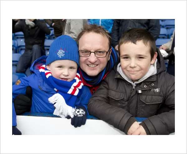 Passionate Rangers Fans Ignite Electric Atmosphere at Ibrox Stadium: 0-0 Battle Against Stirling Albion