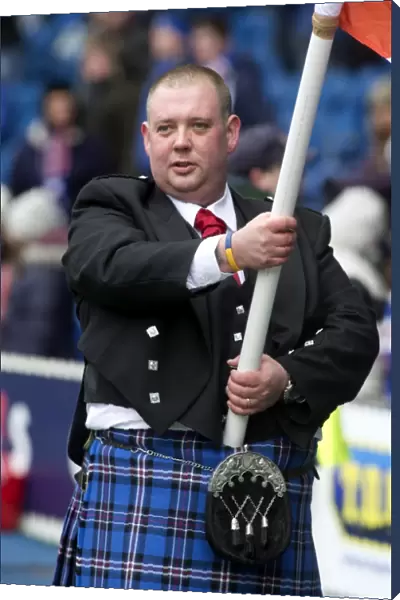 Flag-Bearing Battle at Ibrox Stadium: Rangers vs Stirling Albion - Scottish Third Division, 0-0 Impasse