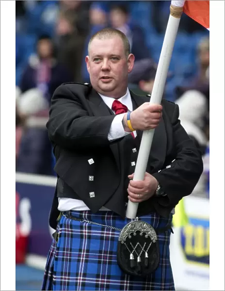Flag-Bearing Battle at Ibrox Stadium: Rangers vs Stirling Albion - Scottish Third Division, 0-0 Impasse