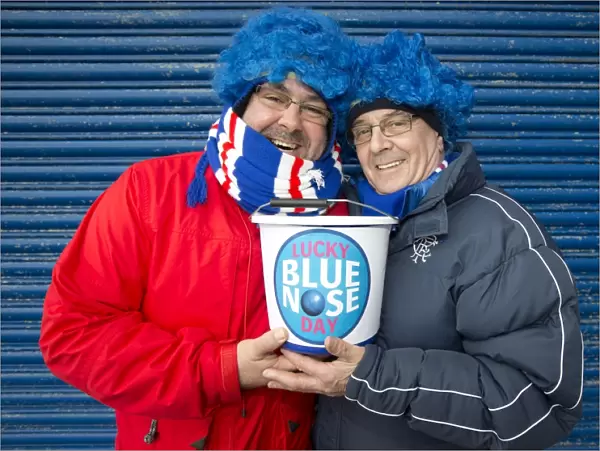 United in Support: Rangers Fans at Ibrox Stadium Raise Funds for Charity with Blue Nose Day (0-0 vs Stirling Albion)