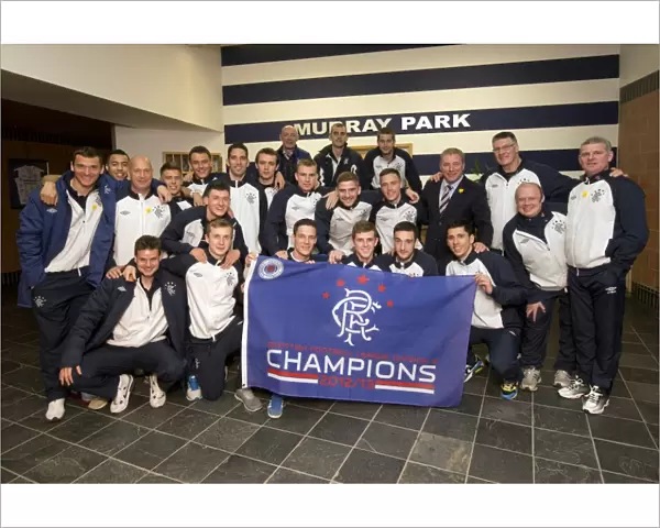Soccer - Rangers Scottish Irn Bru third Division Winners Celebrations - Murray Park