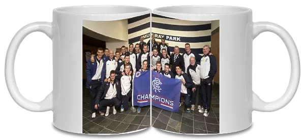 Soccer - Rangers Scottish Irn Bru third Division Winners Celebrations - Murray Park