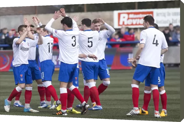 Rangers Players Gear Up for Kick-off: Montrose vs Rangers, Irn-Bru Scottish Third Division, Links Park (0-0)