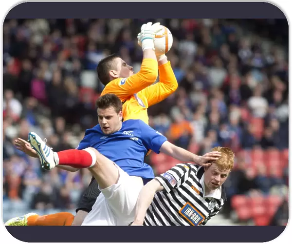 Faure vs. Parry: A Football Battle – Rangers 4-1 Irn-Bru Scottish Third Division Triumph at Hampden Stadium