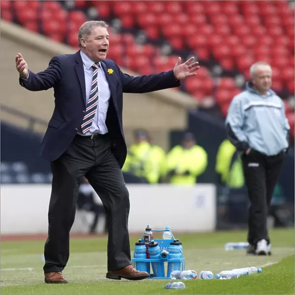 Rangers Ally McCoist and Team Dominate Queens Park in Scottish Third Division: 4-1 Victory at Hampden Stadium