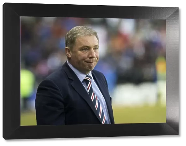 Ally McCoist Witnesses Rangers 2-0 Victory Over Linfield at Ibrox Stadium
