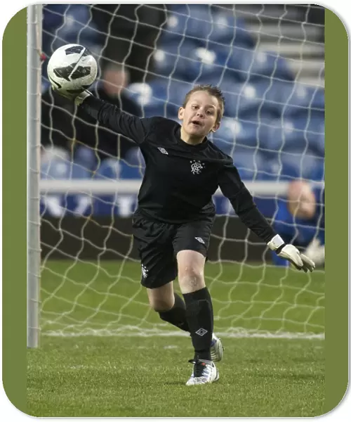Young Rangers Shine: Half-Time Soccer Schools Match at Ibrox Stadium - Nurturing Future Football Talents (Rangers 2-0 Linfield)