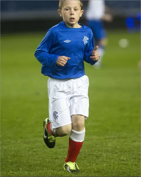 Young Rangers Shine: Next Generation in Action - Rangers Soccer Schools Match at Ibrox Stadium: 2-0 Linfield (Half Time)