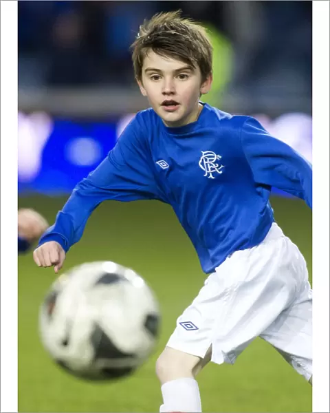Young Rangers Shine: Nurturing Football Talent at Ibrox Stadium - Half Time Soccer Schools Match