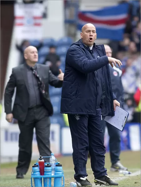 Rangers Assistants Encourage Team to Press On: 2-0 Lead Against Clyde at Ibrox Stadium