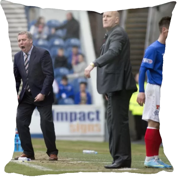 Rangers FC: Ally McCoist and Team's Determined Push for Victory in Scottish Third Division - Rangers 2-0 Clyde at Ibrox Stadium