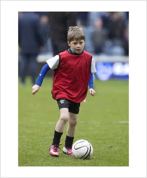 Young Rangers Shining: A 2-0 Half Time Showcase at Ibrox Stadium