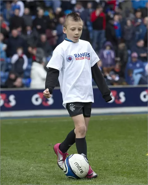 Rangers Soccer School Kids: Delighting Ibrox Fans with Half-Time Entertainment (Rangers vs. Peterhead)