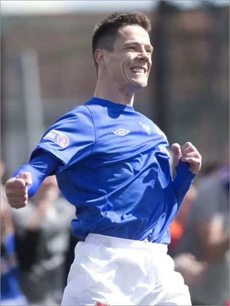 Rangers Ian Black's Exultant Moment: 4-2 Victory Over East Stirlingshire in Scottish Third Division