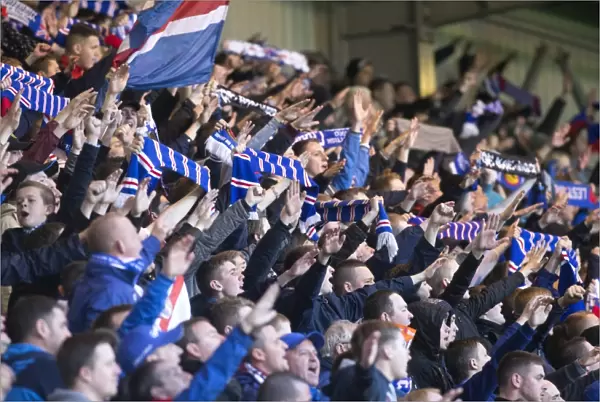 Rangers Fans at the Glasgow Cup Final: A Sea of Passion (Celtic vs Rangers, Firhill Stadium, 2013)