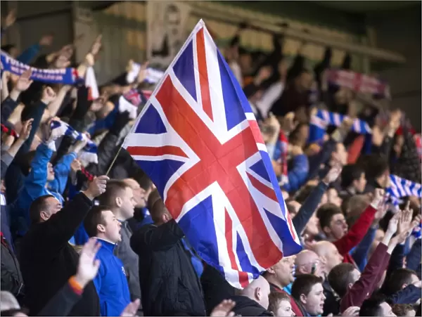 Rangers vs. Celtic: A Fan's Passionate Moment at the Glasgow Cup Final (2013) - Firhill Stadium