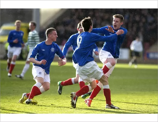 Rangers Ryan Hardie Scores Dramatic Goal Against Celtic in Glasgow Cup Final at Firhill Stadium (2013)