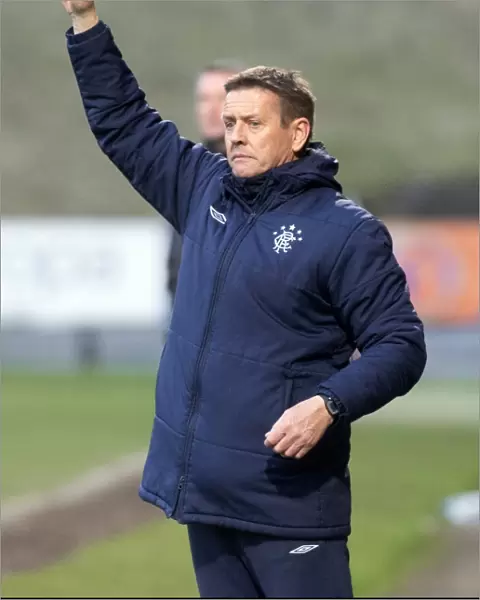 Rangers U17 Manager Billy Kirkwood Inspiring Team at Glasgow Cup Final vs Celtic, Firhill Stadium (2013)