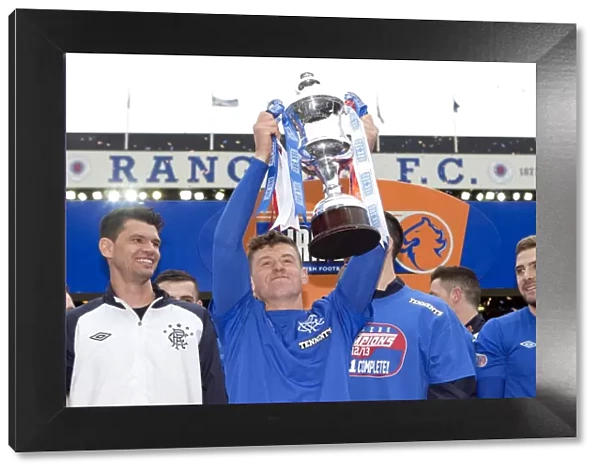 Rangers Football Club: Fraser Aird's Triumphant Irn Bru Trophy Victory in Third Division at Ibrox Stadium