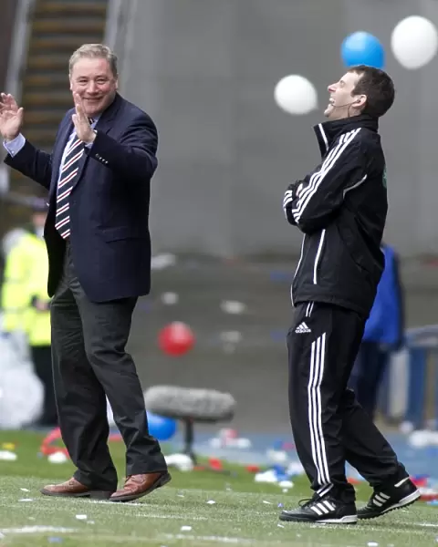 Ally McCoist's Playful Banter: A Light-Hearted Moment with the Fourth Official at Ibrox Stadium (Rangers 1-0 Berwick Rangers)