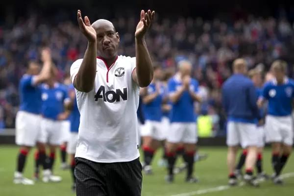 Rangers Legends vs Manchester United Legends: A Classic Soccer Showdown at Ibrox Stadium - Dion Dublin's Unforgettable Performance: Manchester United Legend Shines Bright