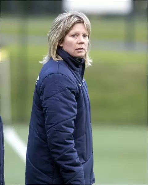 Angie Hind and Rangers Ladies Take on Hibernian Ladies in Scottish Women's Premier League Soccer Match
