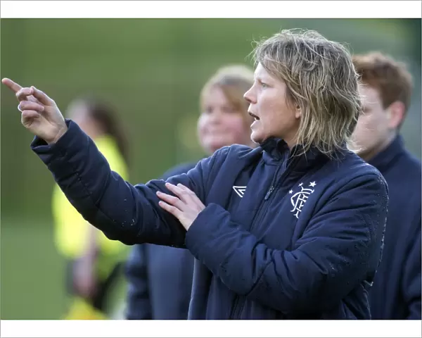 Rangers Ladies vs. Hibernian Ladies: Angie Hind Rallies Team Spirit in Scottish Women's Premier League Soccer Match