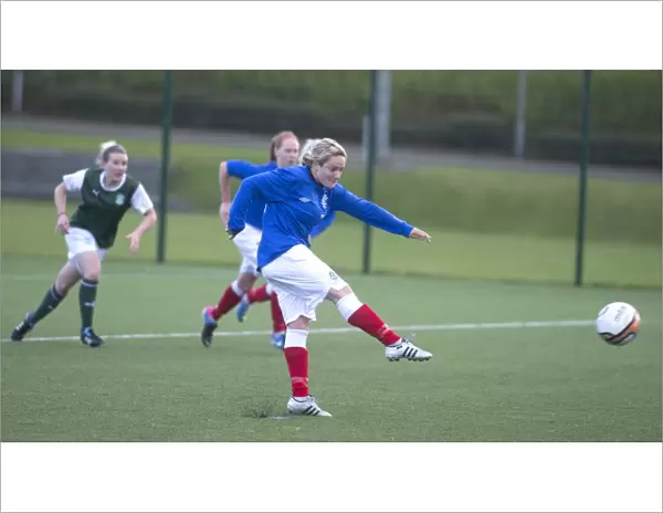 Heart-Stopping Moment: Hayley Cunningham Misses Rangers Ladies Penalty vs Hibernian Ladies in Scottish Womens Premier League